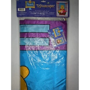 1998 Windsculpts Pooh 100 Acre Collection #45355 Pooh's Window Box Purple Spring - Picture 1 of 4