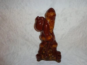 Large Ned Foltz Redware Pottery Santa Candle Holder Figurine, Signed/Dated 2009 - Picture 1 of 10