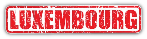 LUXEMBOURG Shield (Letzebuerg) Vinyl Bumper Sticker / Decal - 100mm (4") Glossy Finish | By StickersWorld