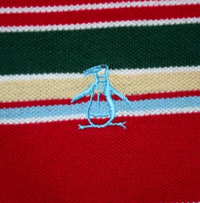 Penguin Shirt VTG Original Penguin Musningwear Size S 00s Retro Stripe Grunge - Image 1 of 4