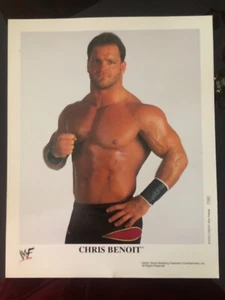Foto promocional auténtica de 8x10 de la WWE Chris Benoit P-606 2001 con licencia oficial - Imagen 1 de 4