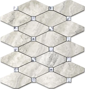 Peel and Stick Backsplash, 10 Sheets Beige Stone Texture Stick on Backsplash, Se - Picture 1 of 12