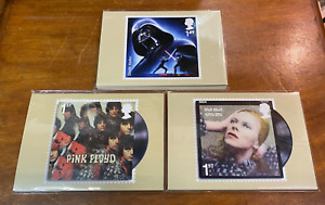 Lovely Royal Mail David Bowie, Star Wars, Pink Floyd 1st Class Postcards SU369