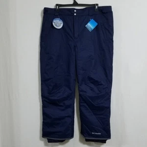 NUEVO Columbia Para Hombres XXL 2X Pantalones Cortos de Snowboard para Nieve Azul Marino Nuevo con Etiquetas Traje de Nieve Baberos - Imagen 1 de 7
