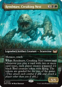 MTG Magic 1x Rendmaw Creaking Nest BORDERLESS FOIL (M/NM) Commander Duskmourn - Photo 1 sur 1
