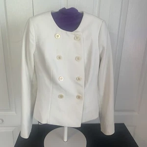 Limited Scandal Collection Blazer Womens S White Double Breasted Preppy TV Show - Picture 1 of 5