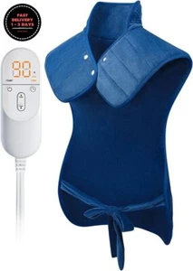 Almohadilla térmica para cuello, hombros y espalda, almohadilla térmica con peso - Picture 1 of 7