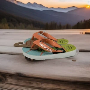 Havaianas Minecraft Sz US 9C EUR 25/26 Unisex Kids Flip Flop Sandals - Picture 1 of 7