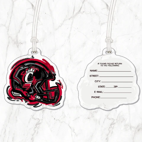 Cincinnati Bearcats Helmet Color Shock Bag Tag Cover