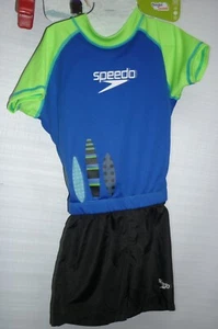 SPEEDO KIDS UV 2 PIECE FLOTATION SUIT  "BEGIN TO SWIN " SIZE M/L  AGE 2-4 NEW - Picture 1 of 20