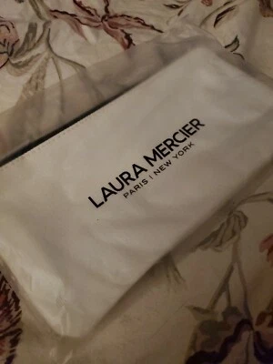 Bolso/clutcg de cosméticos de lino Laura Mercier Clouth 5x12 pulgadas nuevo Foto 1 de 2