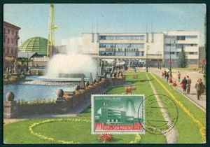 SAN MARINO MK 1958 MILAND MESSE MAXIMUMKARTE CARTE MAXIMUM CARD MC CM hm46 - Imagen 1 de 2