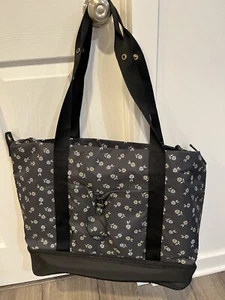 Thirty One Deluxe Travel Tote in Ditzy Daisy Shoe Holder Shoulder Weekend Bag - Picture 1 of 13