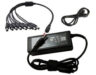 UPBRIGHT® 8 to 1 Power Supply AC Adapter For Samsung Q-See 8CH Camera DC 12V FJ-SW1203000U