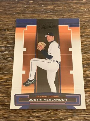 2005 PLAYOFF ABSOLUTE MEMORABILIA BLACK #100 JUSTIN VERLANDER RC NM-MT PARALLEL Foto 1 de 2