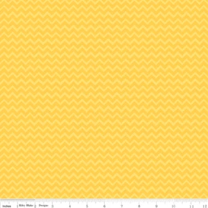 $7 Per Yard CAMP-A-LOT Yellow Small Chevron Quilt Fabric by Riley Blake - Picture 1 of 1