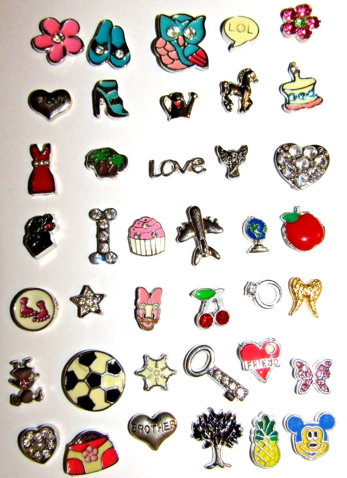 Floating memory OrIgami owl tiny charms living memory lockets pendants 250 UK