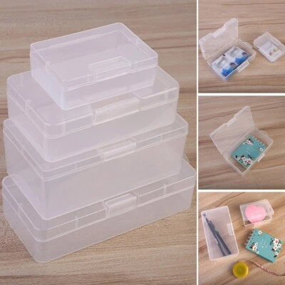 Transparent Plastic Cosmetics Hardware Parts Storage-Box Holder Case Container - Image 1 of 4