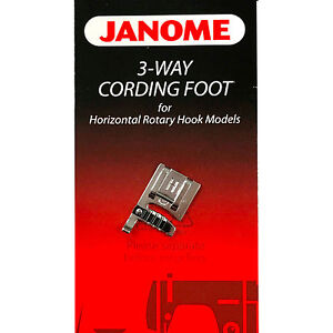 3-Way Cording Foot For #200345006 Janome Horizontal Rotary Hook Models