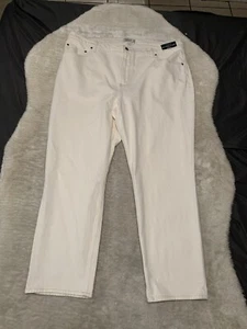 Abercrombie & Fitch Ankle Straight Damen Jeans weiß Ultra High Rise Gr. 36 22L - Bild 1 von 9