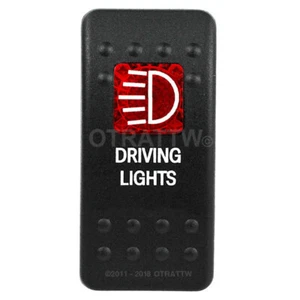 OTRATTW Carling Technologies Contura II Rocker Switch, DRIVING LIGHTS, RED LENS - Picture 1 of 6