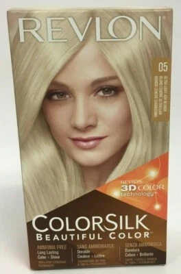 Revlon ColorSilk Beautiful Color Permanent 05 Ultra Light Ash Blonde *Twin Pack* - Image 1 of 2