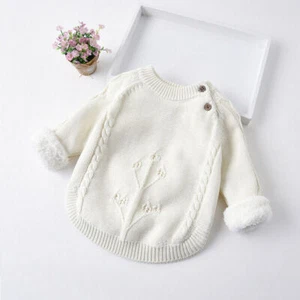 Pullover Cotton Padded Knit Sweater Baby infant Cardigan Girl Boy Toddler Jumper - Picture 1 of 9