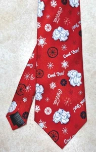 Cravatta classica COCA-COLA® orsetti polari bianchi sfondo rosso unisex - Foto 1 di 3