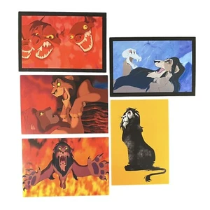Cartolina Il Re Leone Cicatrice L'Arte della Disney 5 Cartoline Assortite - Foto 1 di 8