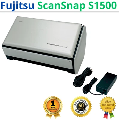 Fujitsu ScanSnap S1500 Document Scanner for Windows & MacOS 1 YEAR WARRANTY!🔥 - Image 1 of 4