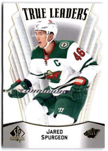 2021-22 SP Authentic True Leaders #TL-8 Jared Spurgeon  Minnesota Wild