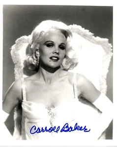 Carroll Baker Hollywood Actress Original Hand Signed Photo COA AFTAL - Picture 1 of 4