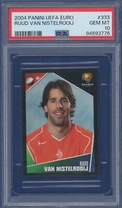 2004 Panini Euro #333 Ruud Van Nistelrooij PSA 10 Holland - Bild 1 von 2