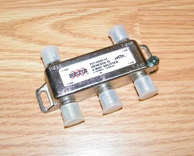 PCT (PCT-NGNII-4T) Genesys II 5-1000MHz 4-Way Coax Cable Splitter RF CATV Signal - Image 1 of 4