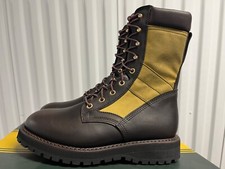 Filson Rangelands Boot $398 Brown Leather Tin Cloth 9 Vibram Sole Work Hunting