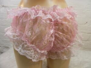 sissy sheerpink lace scrunch butt panties mens lingerie knickers all sizes