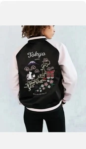 Chaqueta Bombardero Satén Bordada Reversible Adidas X Rita Ora Tokyo M - Imagen 1 de 11