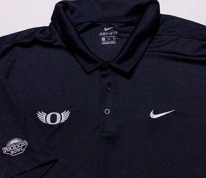 NIKE Oregon Ducks Short Sleeve Polo Shirt RedBox Bowl Black 4XL ~ Mint! - Picture 1 of 10