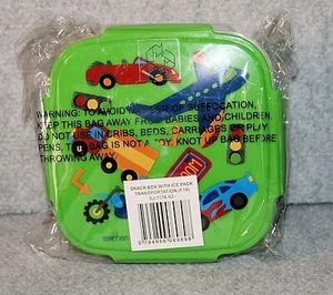Kids TRANSPORTATION CAR Bento Boxes Lunchbox Food Snack Container stephen joseph - Picture 1 of 2