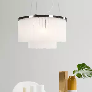 MADE.com Ophelia Chandelier Pendant Ceiling Light - Frosted White Glass RRP £375 - Picture 1 of 6