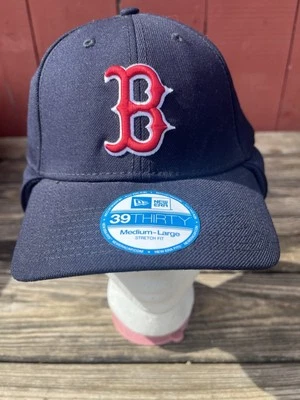 VINTAGE BOSTON RED SOX Wool Ear Flaps NEW ERA HAT MLB AUTHENTIC NOS Logo - Image 1 of 4
