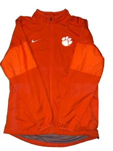Nike Herren Full-Zip Jacke Clemson Tigers Logo Langarm Orange Größe L - Bild 1 von 10