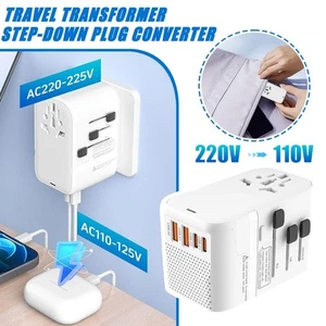 Conversion Socket 220V -110V Global Universal Multifunctional Travel Transformer - Picture 1 of 14