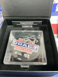 Fanatics Under Wraps Anders lee New York Islanders Draft Puck Inscribed - Picture 1 of 2