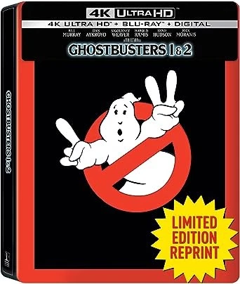 New Steelbook Ghostbusters Movie 2 Pack: I & II (UHD + Blu-ray + Digital) - Image 1 of 1
