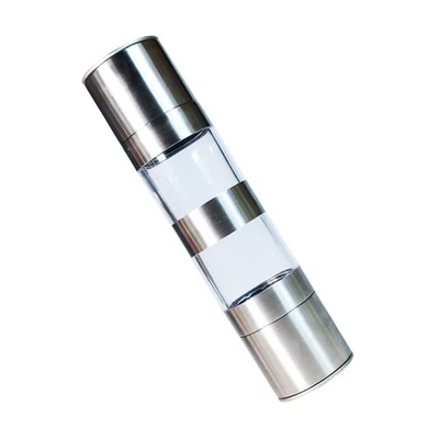  Macinapepe manuale a doppia testa 2 in 1 in acciaio inossidabile 1 pezzo Macina - Immagine 1 di 4