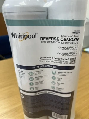 Whirlpool UltraEase Reverse Osmosis Filter Pre-Post WHEERF, New, Unsealed - Image 1 of 2