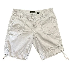 C10 Eddie Bauer Women's Gray Shorts, Cargo Front Back Pockets Size 12 - Picture 1 of 4