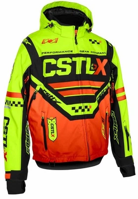 Chaqueta de nieve Castle X CX1 para hombre de alta visibilidad/negra Foto 1 de 2