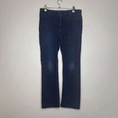 M&S Per Una jeans sz 10 short dark blue indigo straight leg bead detail Pockets - Image 1 of 4